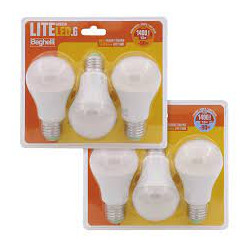 Set lampadine led beghelli goccia e27 13w 3pz