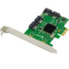 Scheda pci dawicontrol controller 4 canali sata 6g pci-e 2.0