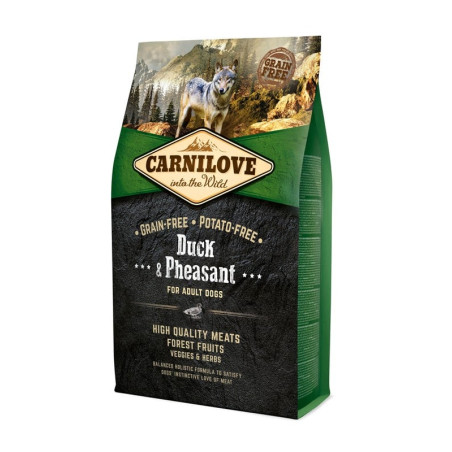 Mangime secco per cani carnilove duck & pheasant 4kg