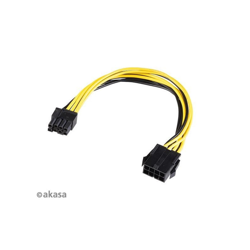 Cavo akasa 12v atx 8pin 200mm [ak-cbpw23-20]