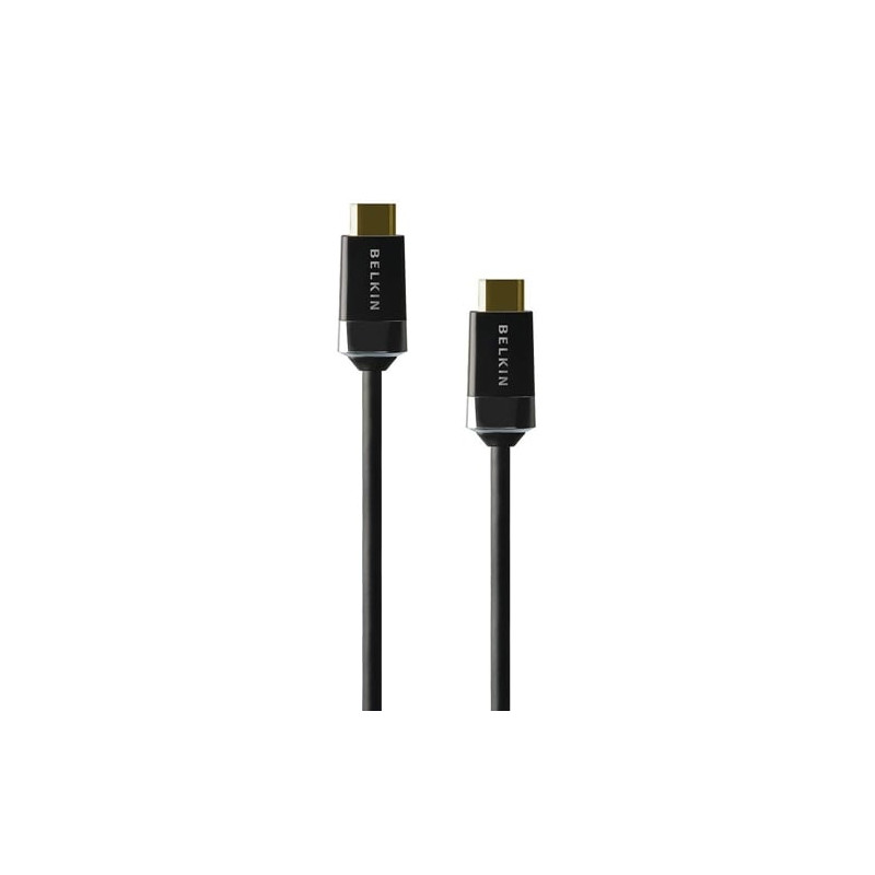 Cavo audio/video belkin hdmi alta velocita' 2m nero/oro [hdmi0018g-2m]