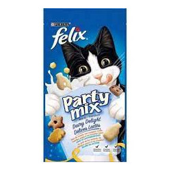 Mangime umido felix party mix dairy delight mix di snack ai gusti