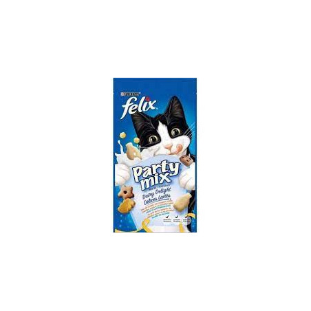 Mangime umido felix party mix dairy delight mix di snack ai gusti