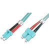 Cavo in fibra ottica leviton patch 2fo om3 lcd/scd 5m aqua [85609131]