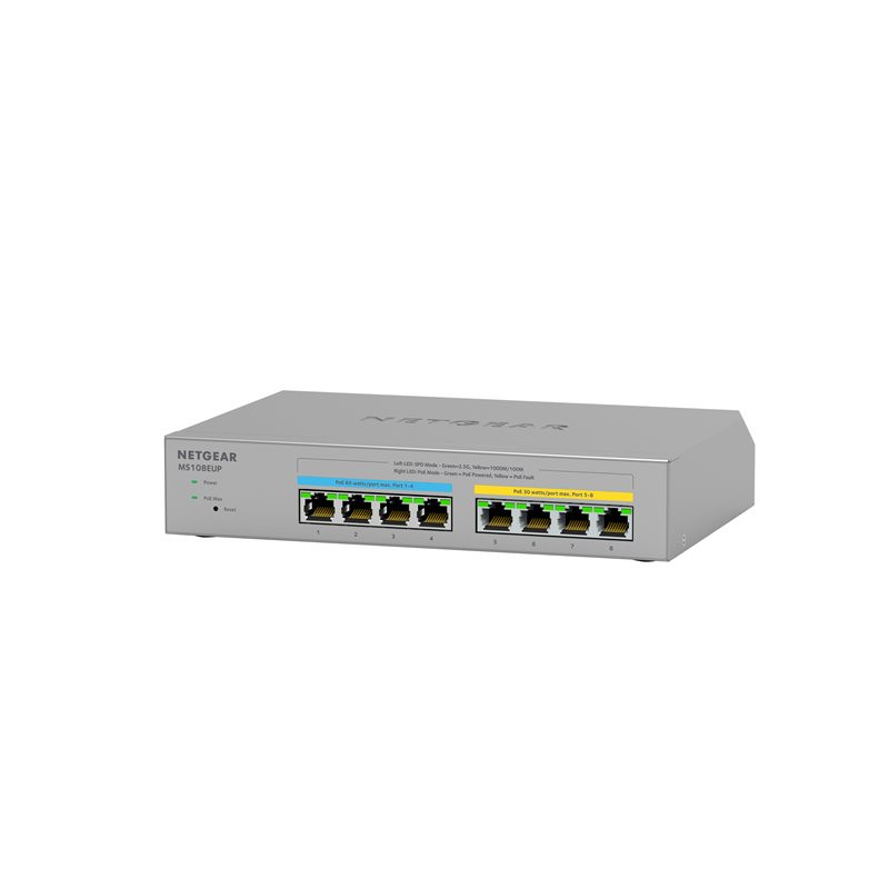 Switch netgear plus ms108up argento [ms108up-100eus]