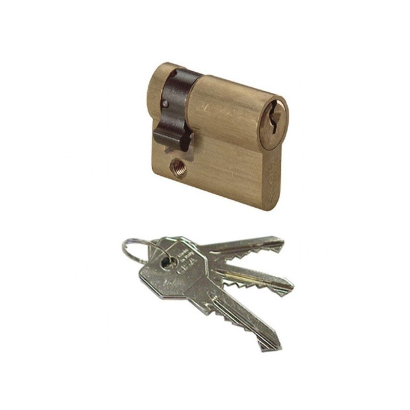 Mezzo cilindro cisa 10g304060 ottone smerigliato [0g304.06.0]