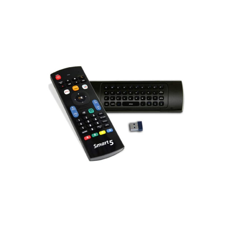 Telecomando universale g.b.s. smart 5 per tv con tastiera e mouse