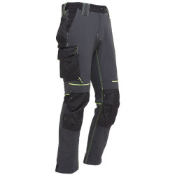 Pantaloni da lavoro u power in nylon l/grigio/verde [pe145rl-l]