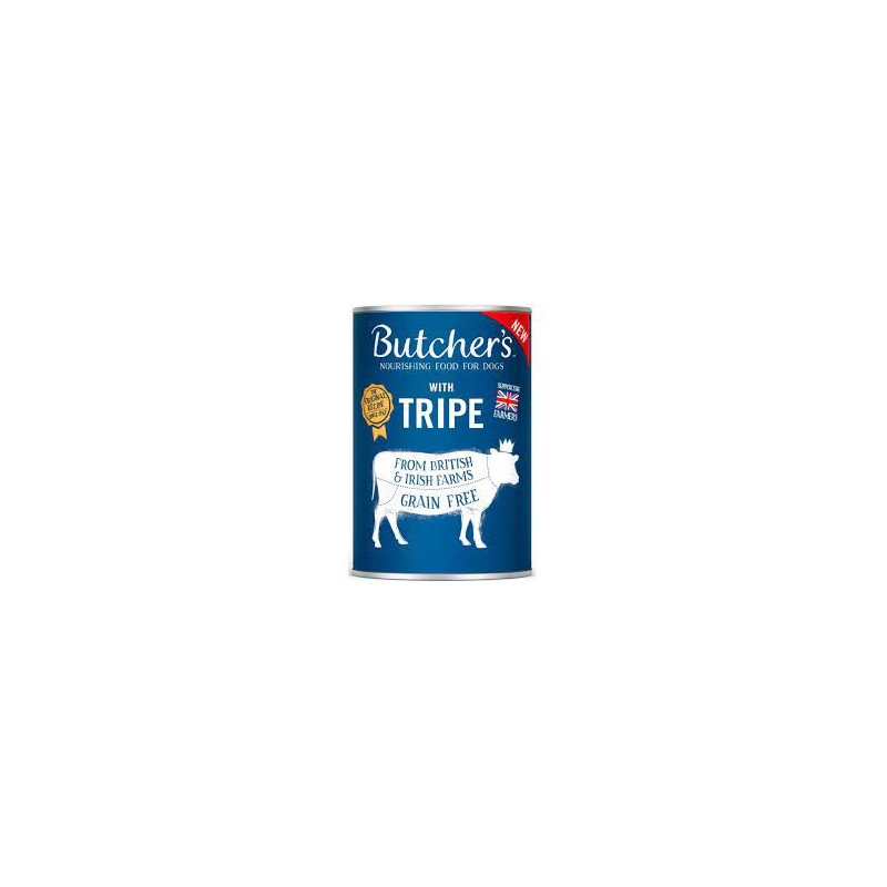 Cibo per cane butcher's original alla trippa di pollo 400g