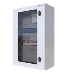 Armadio rack 19'' techly 1760gv2 17u/600x600mm a muro grigio