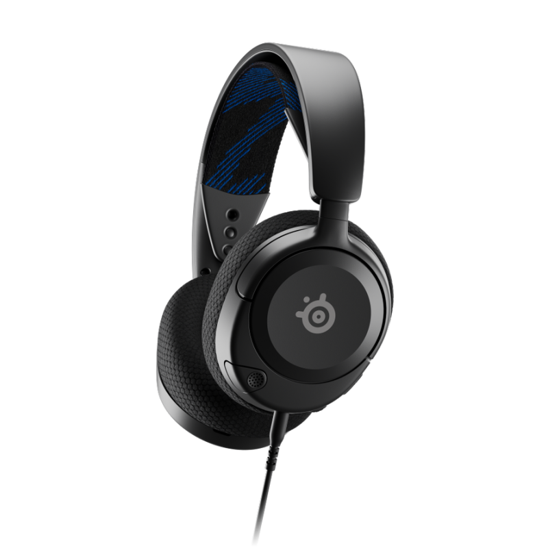 Cuffie da gioco steelseries arctis nova 1p nero [61611]