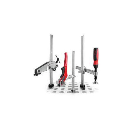 Supporto a soffitto bessey pieghevole 610mm argento/nero/rosso [ste-bs]