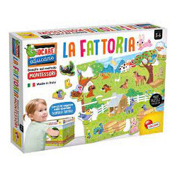 Gioco per bambini lisciani prescolare la fattoria