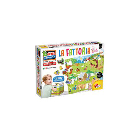 Gioco per bambini lisciani prescolare la fattoria