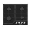 Piano cottura gas hisense gg643b nero [gg643b]