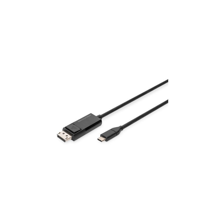 Cavo adattatore digitus bidirezionale usb-c a displayport 8k
