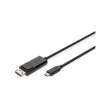 Cavo adattatore digitus bidirezionale usb-c a displayport 8k