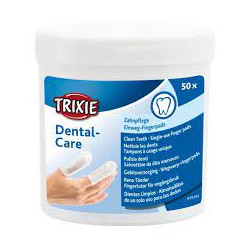 Salviette trixie dental-care per pulizia dei denti 50pz/bianco