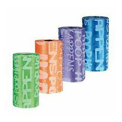 Sacchetti di plastica trixie per cani 8 rotoli/20pz/multicore [tx-22844]