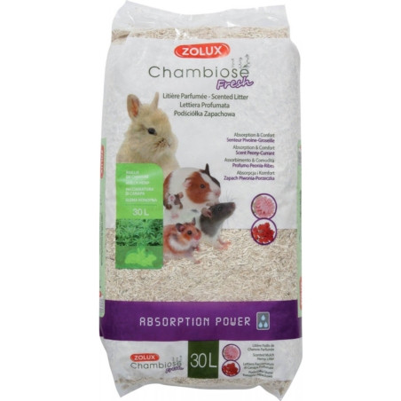 Lettiera per coniglio zolux chambiose nature 30l