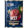 Cibo umido per cani john dog berry adult manzo con mirtilli 400g