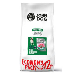 Cibo secco john dog good form pollo con manzo per cani adulti 12kg