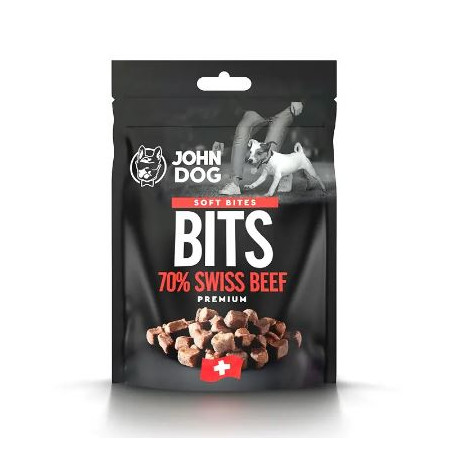 Cibo secco john dog soft bites bocconcini di manzo delizia per cani