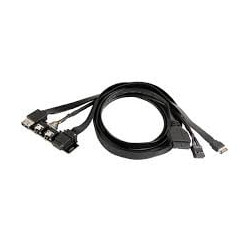 Cavo silverstone sst-g11313530-rt usb typo-c nero [sst-g11313530-rt]