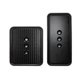 Piastre frontali asetek per pedali forte nero [40-011-0011006]