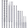 Set punte trapano e scalpelli einhell sds-plus 12pz [49240295]