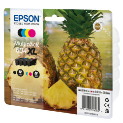 Cartuccia epson 604xl ananas 8.9ml/4ml/nero/ciano/magenta/giallo
