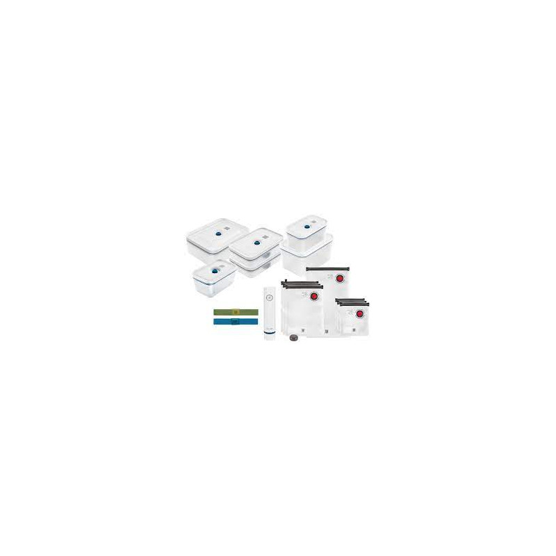 Set sottovuoto zwilling fresh & save plastica 16pz blu bianco