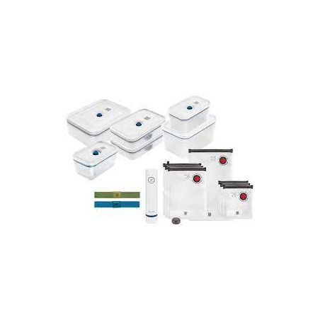 Set sottovuoto zwilling fresh & save plastica 16pz blu bianco