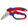 Forbici per elettricisti knipex angolate 160mm/blu/rosso [95 05 20