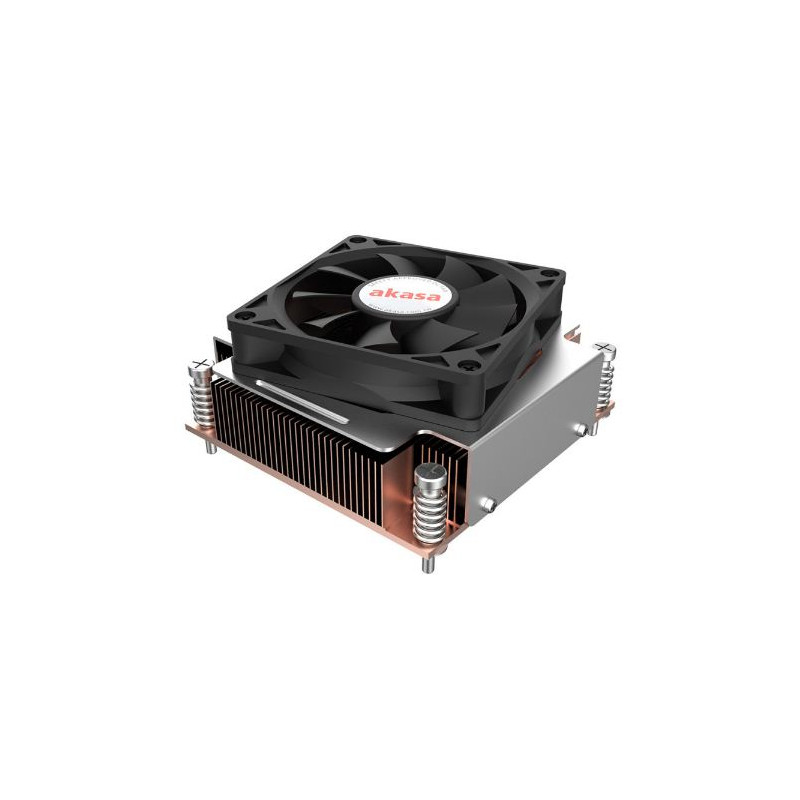 Dissipatore cpu akasa low profile sockel lga 1700 2u nero/argento/rame
