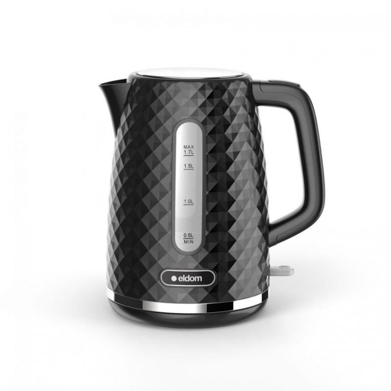 Bollitore elettrico eldom elli 1.7l/2200w/nero [c280c]
