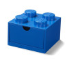Contenitore lego brick 4 cassetto piccolo blu [40201731]