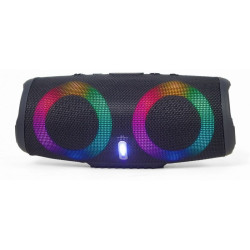 Altoparlante portatile gembird mono 10w nero [spk-bt-led-02]