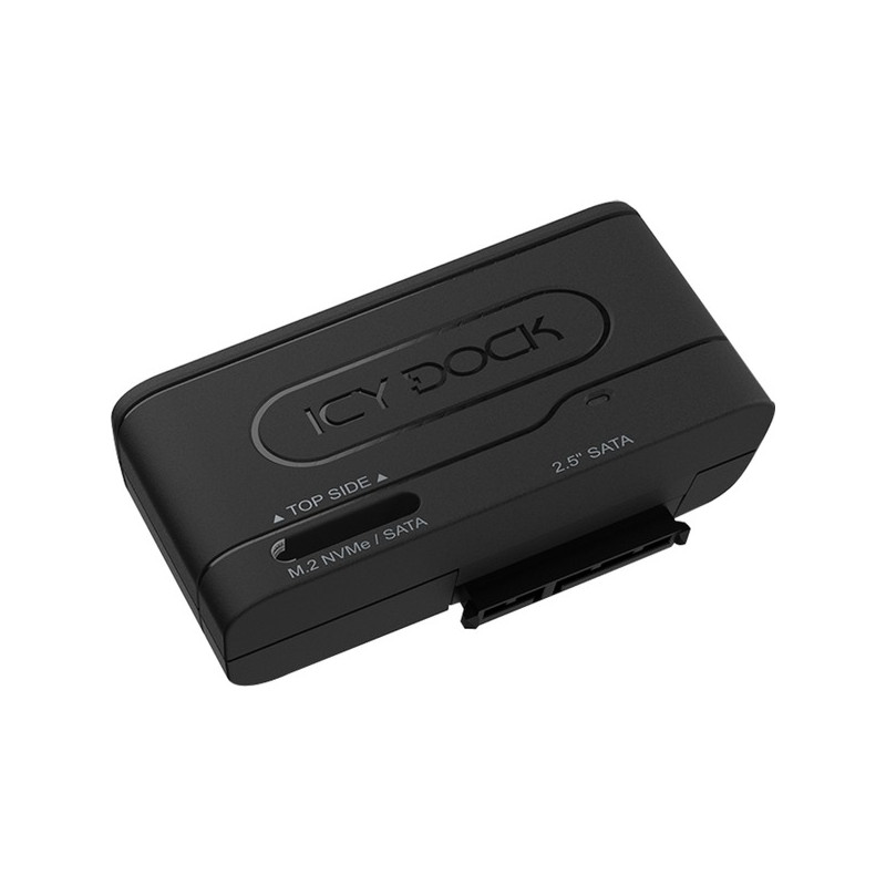 Dockingstation icydock mb104u m.2 nvme/sata 2.5" nero [mb104u-1smb]