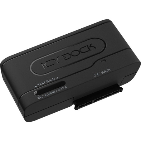 Dockingstation icydock mb104u m.2 nvme/sata 2.5" nero [mb104u-1smb]