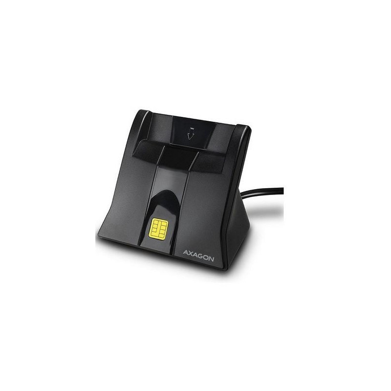 Lettore schede axagon per smart card usb 2.0 tipo a [cre-sm4n]