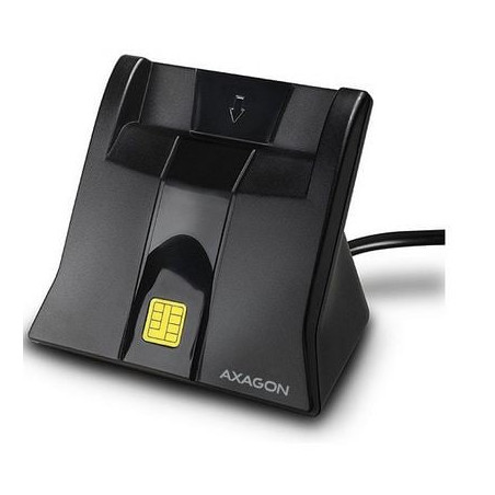 Lettore schede axagon per smart card usb 2.0 tipo a [cre-sm4n]
