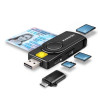 Lettore schede axagon per smart card/microsd/sim usb 2.0 tipo a [cre-smp2a]