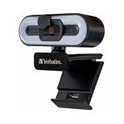 Webcam verbatim awc-02 full hd 1080p autof +microfono+light [49579]