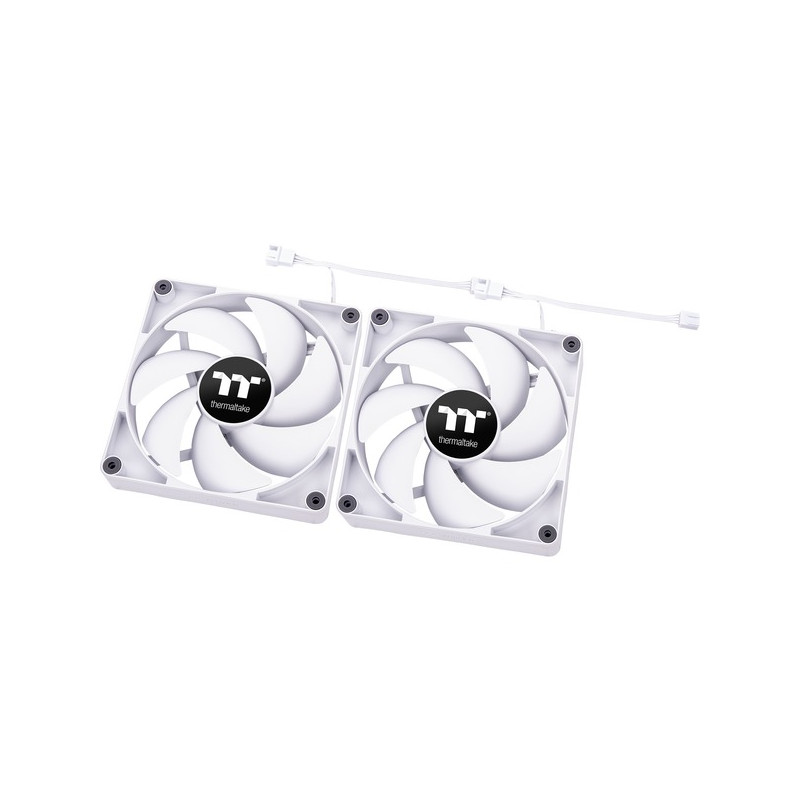Ventola 140x140 thermaltake ct140 pc 140mm bianco 2pz [cl-f152-pl14wt-a]
