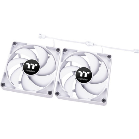 Ventola 140x140 thermaltake ct140 pc 140mm bianco 2pz [cl-f152-pl14wt-a]