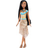 Bambola mattel disney princess pocahontas in plastica tessuto multicolore
