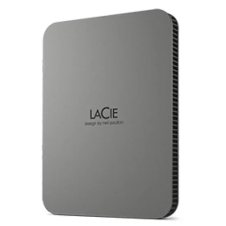 Hard disk esterno 2,5 2tb lacie mobile per esterno 5000mbit/s/grigio