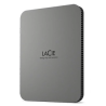 Hard disk esterno 2,5 2tb lacie mobile per esterno 5000mbit/s/grigio