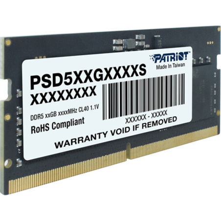 Ram so-dimm ddr5 16gb patriot 5600mhz 1 rank [psd516g560081s]